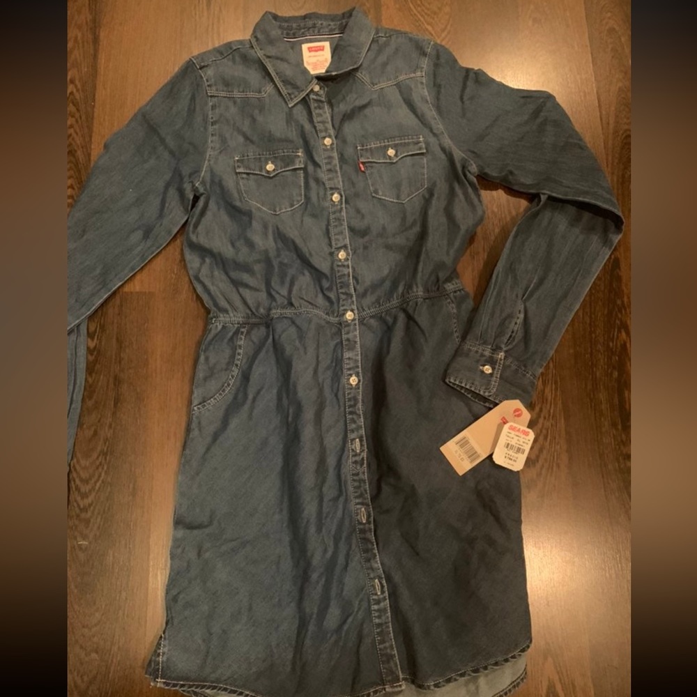 Levi’s Denim Western Cowgirl dress. Women’s XS or Girls XL. NEW